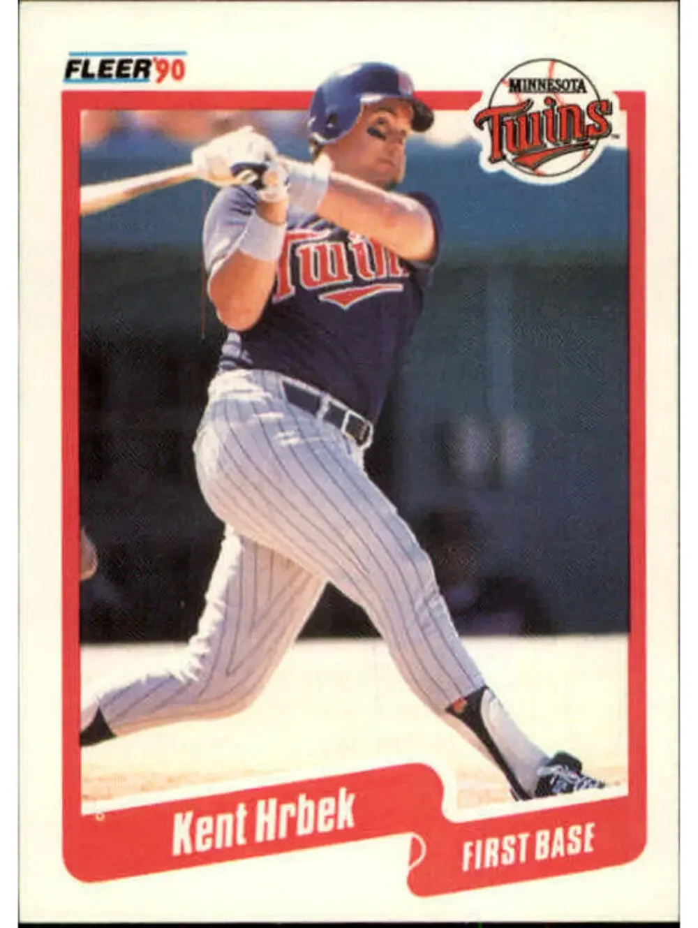 1990 Kent Hrbek Fleer Baseball Card #378